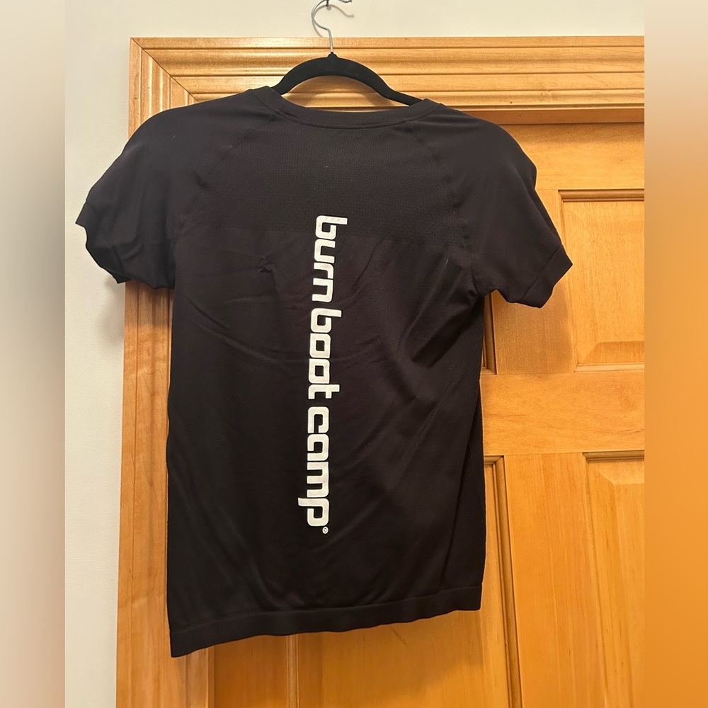 Burn boot camp black compression tee